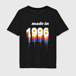 Мужская футболка оверсайз Made in 1996 liquid art