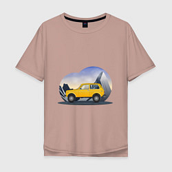 Мужская футболка оверсайз Lada Niva 4x4
