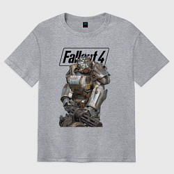 Футболка оверсайз мужская Paladin Danse of the Brotherhood of Steel Fallout, цвет: меланж