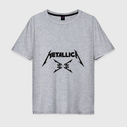 Футболка оверсайз мужская Metallica, цвет: меланж