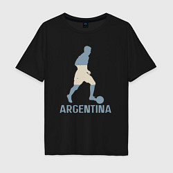 Мужская футболка оверсайз Lionel Messi Argentina