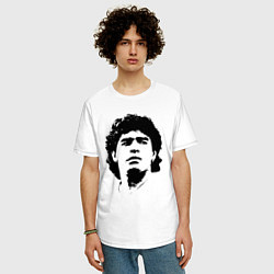 Футболка оверсайз мужская Face Maradona, цвет: белый — фото 2