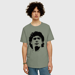 Футболка оверсайз мужская Face Maradona, цвет: авокадо — фото 2