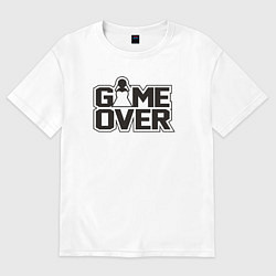 Футболка оверсайз мужская Свадьба - конец игры, цвет: белый