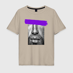 Мужская футболка оверсайз Purple censore
