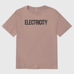 Мужская футболка оверсайз Electricity