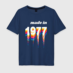 Мужская футболка оверсайз Made in 1977 liquid art