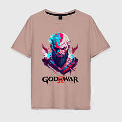 Мужская футболка оверсайз God of War, Kratos