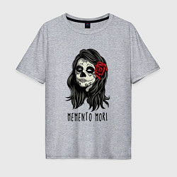 Мужская футболка оверсайз Santa Muerte - Memento mori