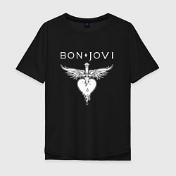 Мужская футболка оверсайз Bon Jovi Its My Life