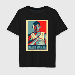 Мужская футболка оверсайз Black mamba poster
