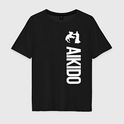Мужская футболка оверсайз Айкидо