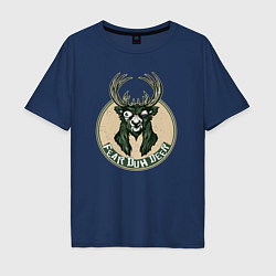Мужская футболка оверсайз Fear duh deer
