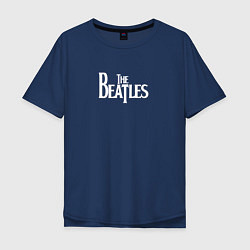 Футболка оверсайз мужская The Beatles Let It Be, цвет: тёмно-синий