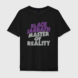 Футболка оверсайз мужская Black Sabbath Master of Reality, цвет: черный