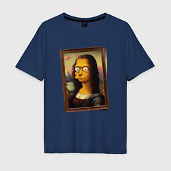 Мужская футболка оверсайз Mona Simpson