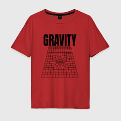 Мужская футболка оверсайз Gravity и пространственная сетка