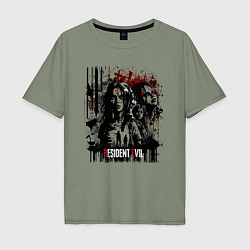 Мужская футболка оверсайз Дизайн Resident Evil