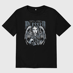 Мужская футболка оверсайз Blessed quote