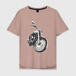 Мужская футболка оверсайз Мотоцикл Yamaha