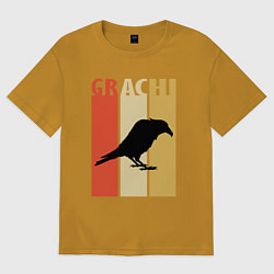 Футболка оверсайз мужская Grachi, цвет: горчичный