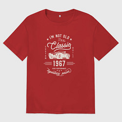 Футболка оверсайз мужская Я классический 1967, цвет: красный