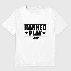 Футболка оверсайз мужская Ranked Play, цвет: белый