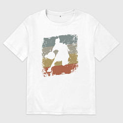 Футболка оверсайз мужская Basketball life, цвет: белый