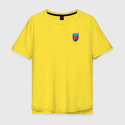 Футболка оверсайз мужская Azerbaijan, цвет: желтый