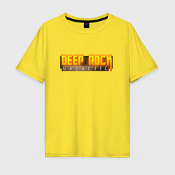 Мужская футболка оверсайз Deep Rock Galactic logo