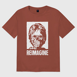 Футболка оверсайз мужская Переосмысление, цвет: кирпичный