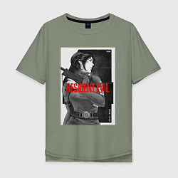 Мужская футболка оверсайз Ада Вонг - Resident evil