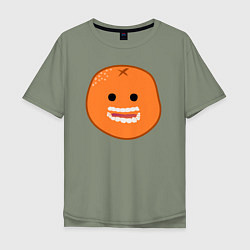 Мужская футболка оверсайз Весёлый апельсин