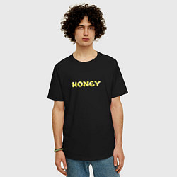 Футболка оверсайз мужская Honey, цвет: черный — фото 2