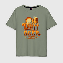 Мужская футболка оверсайз Duff beer brewing
