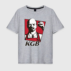 Футболка оверсайз мужская KGB Lenin, цвет: меланж