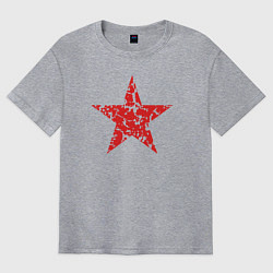 Футболка оверсайз мужская Star USSR, цвет: меланж