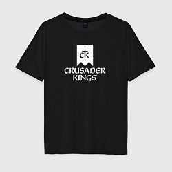 Мужская футболка оверсайз Crusader Kings логотип