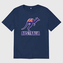 Мужская футболка оверсайз Австралийский кенгуру