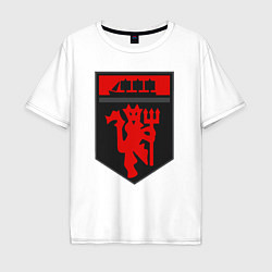 Мужская футболка оверсайз Manchester logo