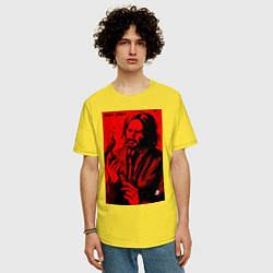 Футболка оверсайз мужская John Wick Baba Yaga art, цвет: желтый — фото 2
