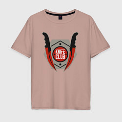 Мужская футболка оверсайз Knife club