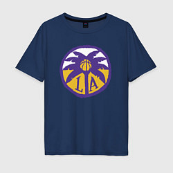 Футболка оверсайз мужская Lakers California, цвет: тёмно-синий