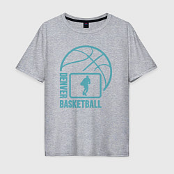 Мужская футболка оверсайз Denver basket