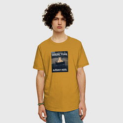 Футболка оверсайз мужская Время шашлыка, цвет: горчичный — фото 2