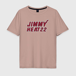 Футболка оверсайз мужская Jimmy Heat 22, цвет: пыльно-розовый