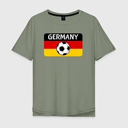 Футболка оверсайз мужская Football Germany, цвет: авокадо
