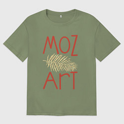 Мужская футболка оверсайз Моцарт art