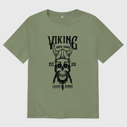 Мужская футболка оверсайз Викинг Воин