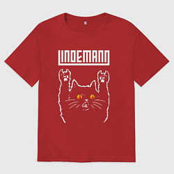 Мужская футболка оверсайз Lindemann rock cat